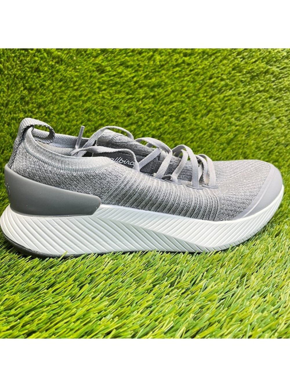 Allbirds Tree Glider Womens Size 9.5 Gray White Athletic Running Shoes Sneakers